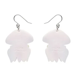 Erstwilder The Whimsical White Spotted Jellyfish Drop Earrings^ Earrings