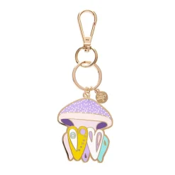 Erstwilder The Whimsical White Spotted Jellyfish Enamel Key Ring^ Enamel Key Rings