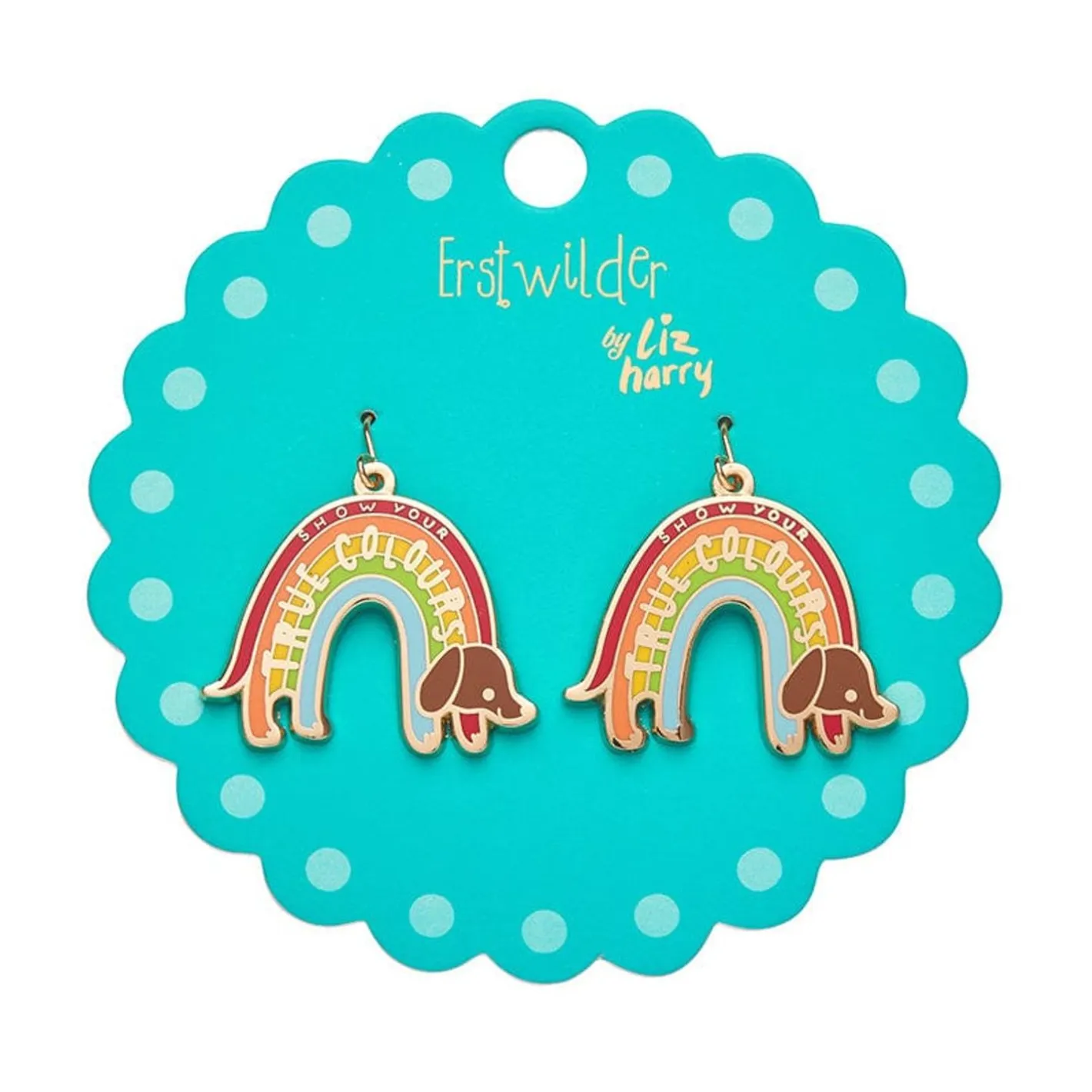Erstwilder True Colours Enamel Drop Earrings^ Enamel Earrings