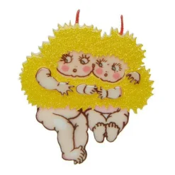 Erstwilder Wattle Babies Brooch^ Brooches