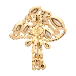 Erstwilder Well Spotted Stone Set Crystal Brooch^ Brooches