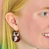 Erstwilder You'Re In"Fox"Icating Enamel Drop Earrings^ Enamel Earrings