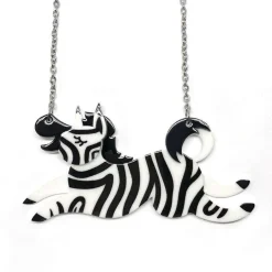 Erstwilder Zebra Crossing Necklace^ Necklaces